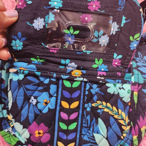 Vera Bradley Blue Floral Crossbody Bag - Picture 3 of 4